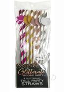 Glitterati Boobie Party Tall Party Straws (8 Per Pack) -...
