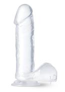 B Yours Diamond Glimmer Dildo 8in - Clear